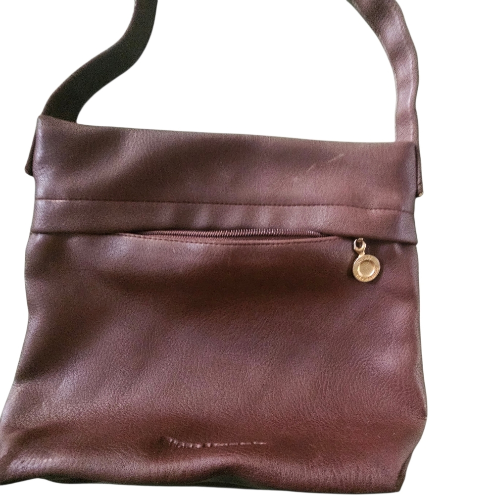 Stone Mountain Authentic Brown Genuine Leather Crossbody Purse Women's Hand Bag - Picture 6 of 14